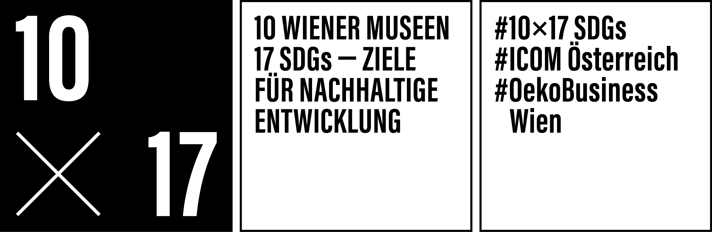 Logo 10 Wiener Museum mal 17 SDGs