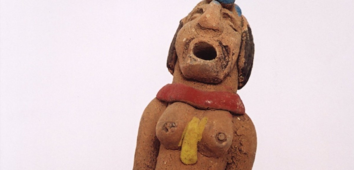 : Tonfigur der Maya-Göttin Ixchel, Mexico, 20. Jh., Foto: Kuntner © Volkskundemuseum Wien