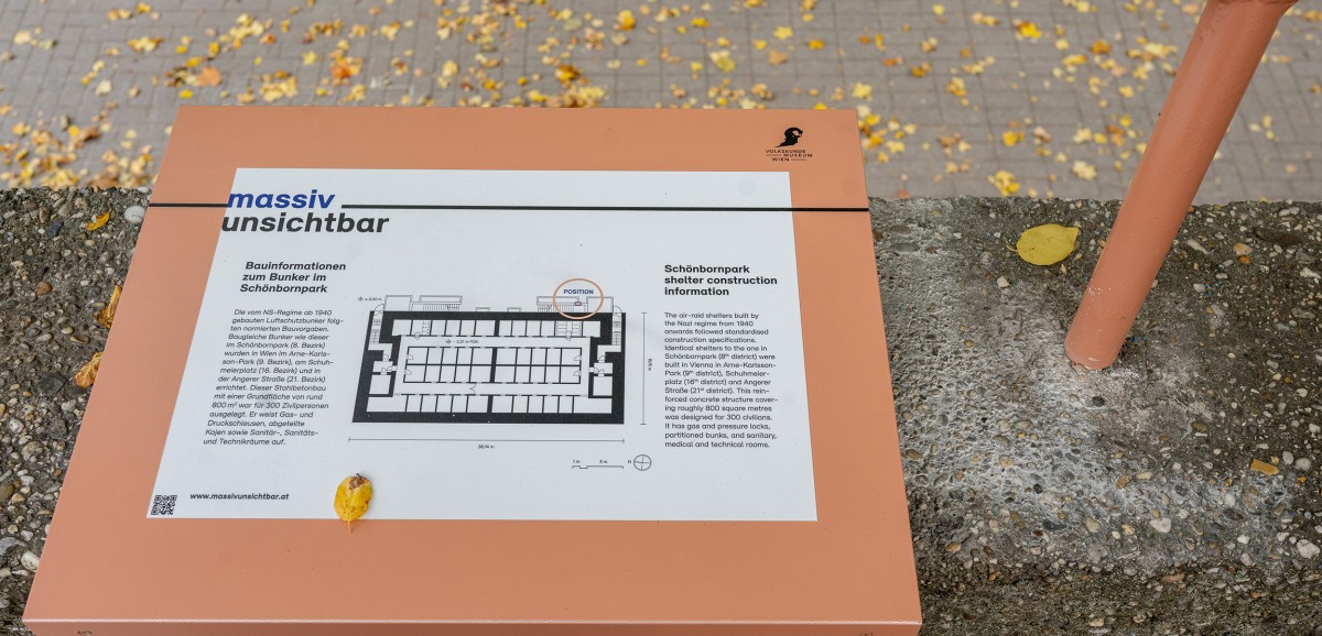 : "massiv unsichtbar" - Forschungs- und Erinnerungsprojekt zum Luftschutzbunker Schönbornpark. Foto: Kollektiv Fischka / Kramar