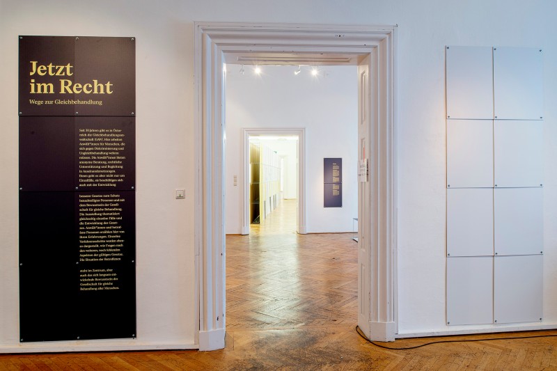 : Ausstellung Jetzt im Recht! Wege zur Gleichbehandlung im Volkskundemuseum Wien Foto: kollektiv fischka/kramar © Volkskundemuseum Wien