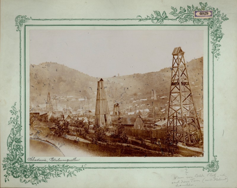 Julius Dutkiewicz: Schodnica, Petroleumquellen, Schodnica, um 1880 © Photoinstitut Bonartes, GG_6029
