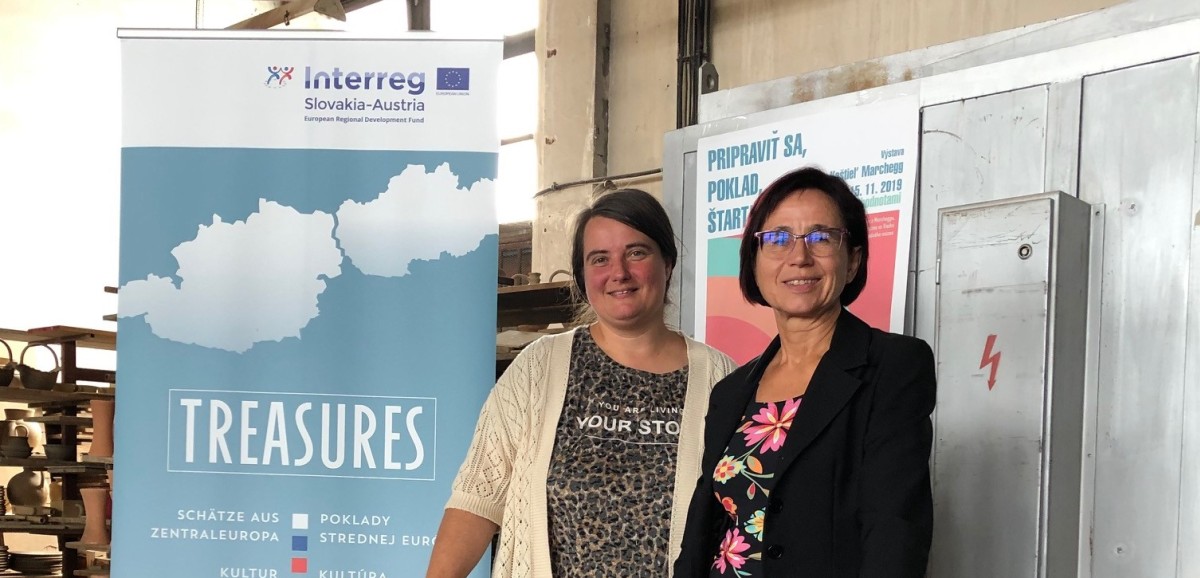 : Informationsstand zu TREASURES bei der Tagung SLÁVNOSŤ HLINY 2019 – KERAMICKÁ MODRA