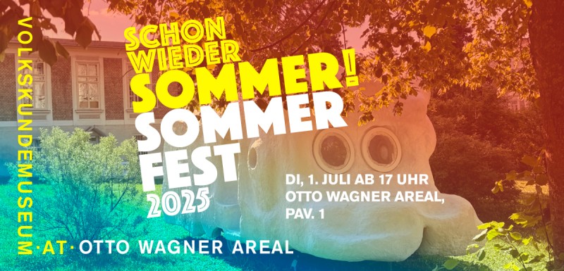 Schon wieder Sommer! Sommerfest 2025. Grafik: Matthias Klos, Foto: VKM