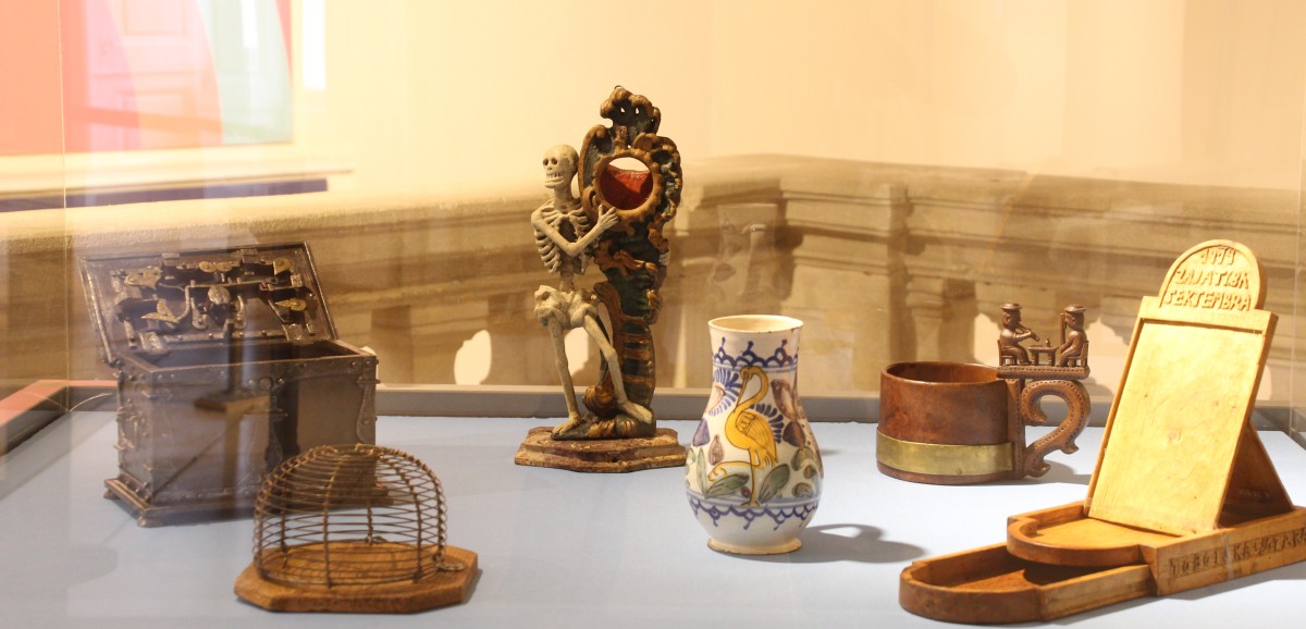 : Die Leitobjekte der Ausstellung "Auf die Schätze, fertig, los!" im Schloss Marchegg © Uwe Fischer