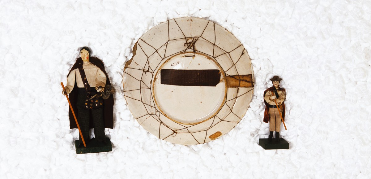 : Slowakei: Drahtbinder, 2 Krippefiguren, um 1900 © Volkskundemuseum Wien 