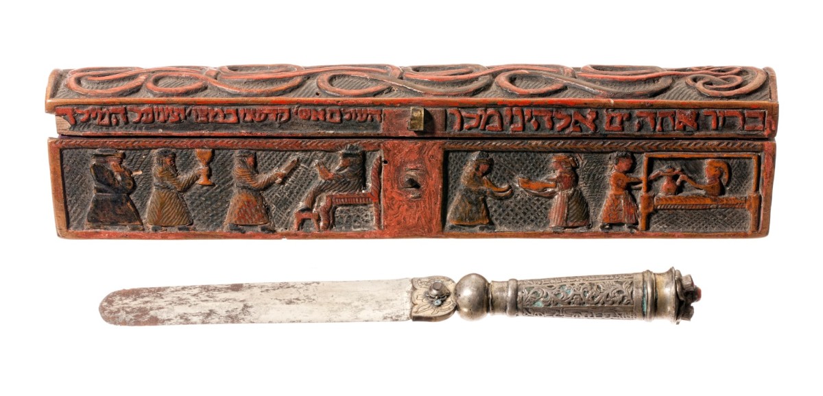 : Beschneidungsmesser mit Schatulle (dat. 1799) von Arthur Kohn | ÖMV/60664/ab, 1911 als Leihgabe eingegangen, 2023 restituiert| Foto: Paul Prader © Volkskundemuseum Wien