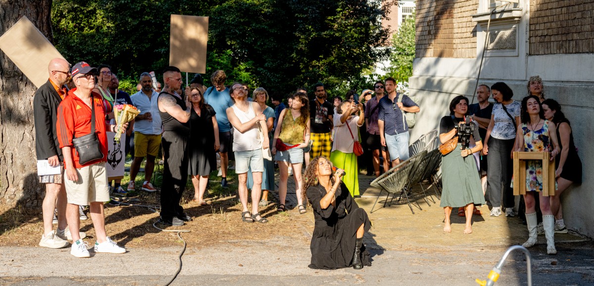 : LASST ALLE HOFFNUNG FAHREN! Mysterienspiele Ringelsdorf / Vienna, am 5. und 6.7.2025 am Otto Wagner Areal. Foto: Kollektiv Fischka / Kramar