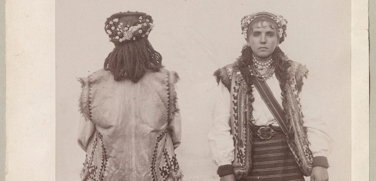 : Volodymyr Šuchevyč: Huzulische Mädchen, Ostkarpaten, Mitte 1890er © Volkskundemuseum Wien, pos/776