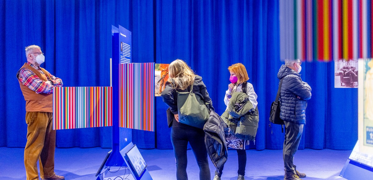 : Die letzten Europäer. Jüdische Perspektiven auf die Krisen einer Idee. Ausstellungsansicht im Volkskundemuseum Wien. Foto: kollektiv fischka / kramar