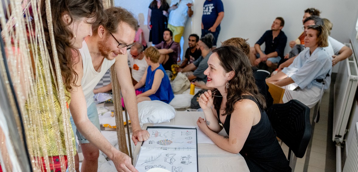 : LASST ALLE HOFFNUNG FAHREN! Mysterienspiele Ringelsdorf / Vienna, am 5. und 6.7.2025 am Otto Wagner Areal. Foto: Kollektiv Fischka / Kramar