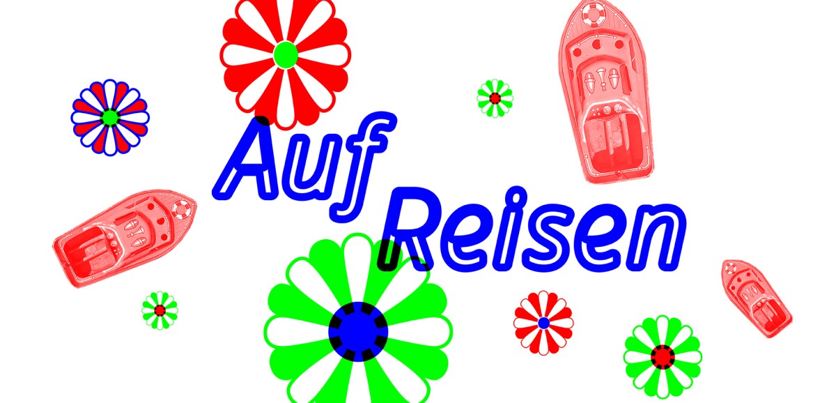 : "Auf Reisen" im Volkskundemuseum Wien: Einladung zum Sommerfest 2019. Grafik: Matthias Klos