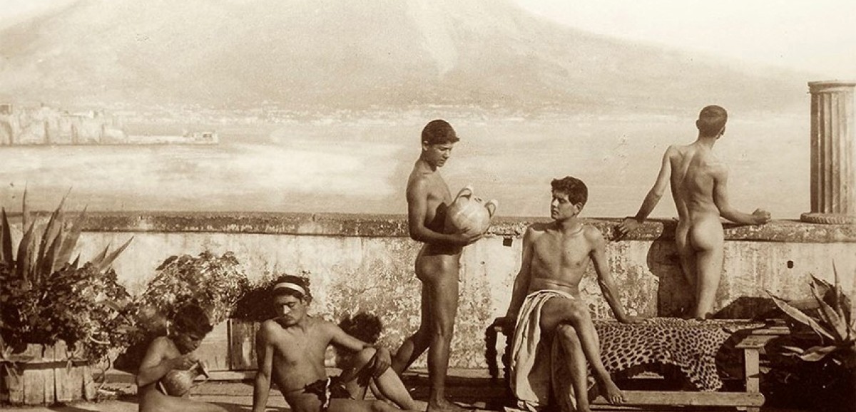 : Wilhelm von Gloeden, Gruppenbild Taormina © Queer Museum Vienna