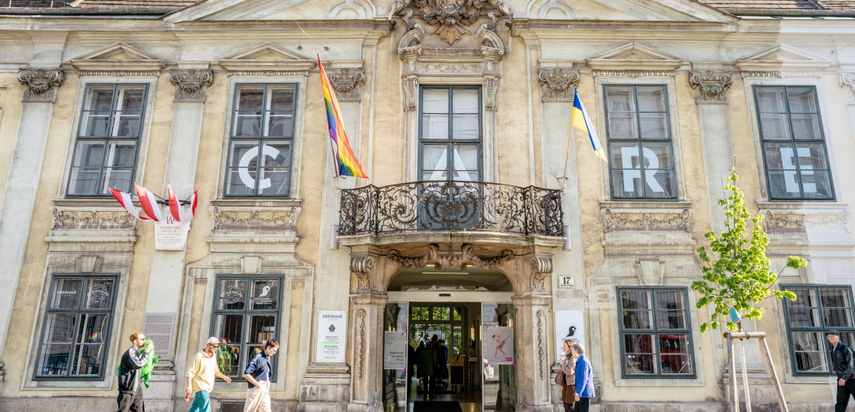 : Haupteingang des Volkskundemuseum Wien, Gartenpalais Schönborn. Foto: Kollektiv Fischka / Kramar © Volkskundemuseum Wien