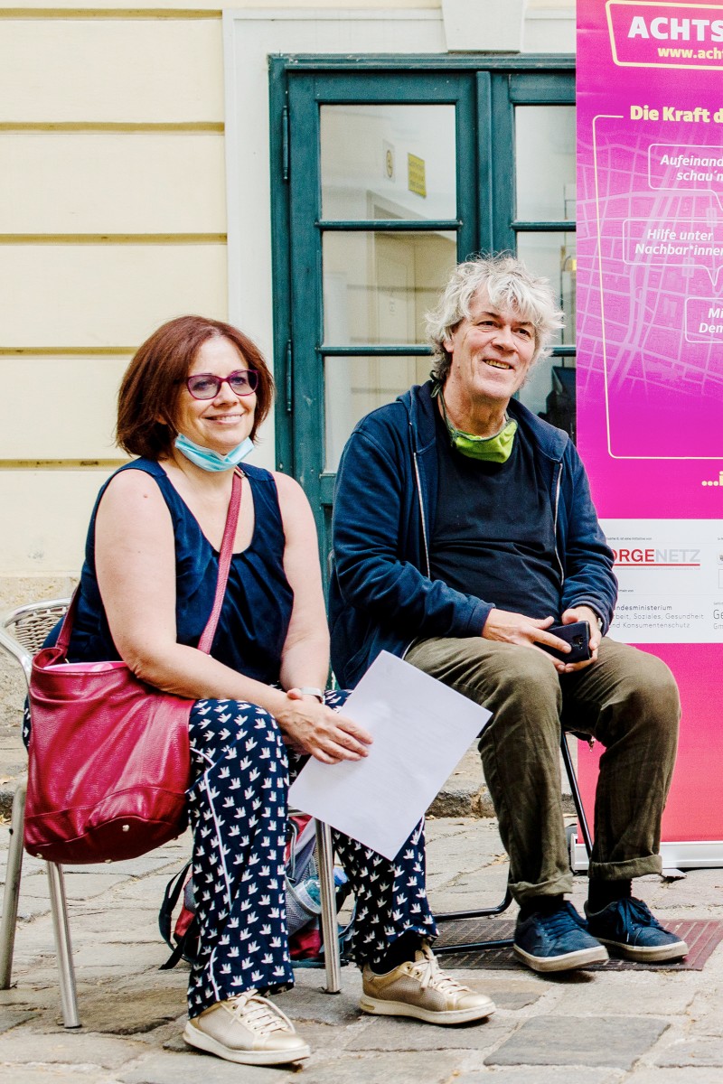 : Beim Projekt Achtsamer 8. Foto: kollektiv fischka/kramar © Volkskundemuseum Wien